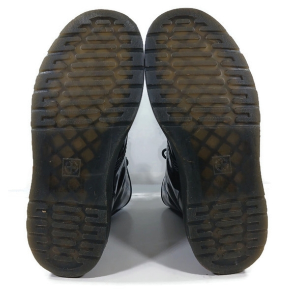 Dr. Martens Zavala Combat Boots Patent Leather Lace Up Size 9L/8M UK7/EU41 - Picture 5 of 11